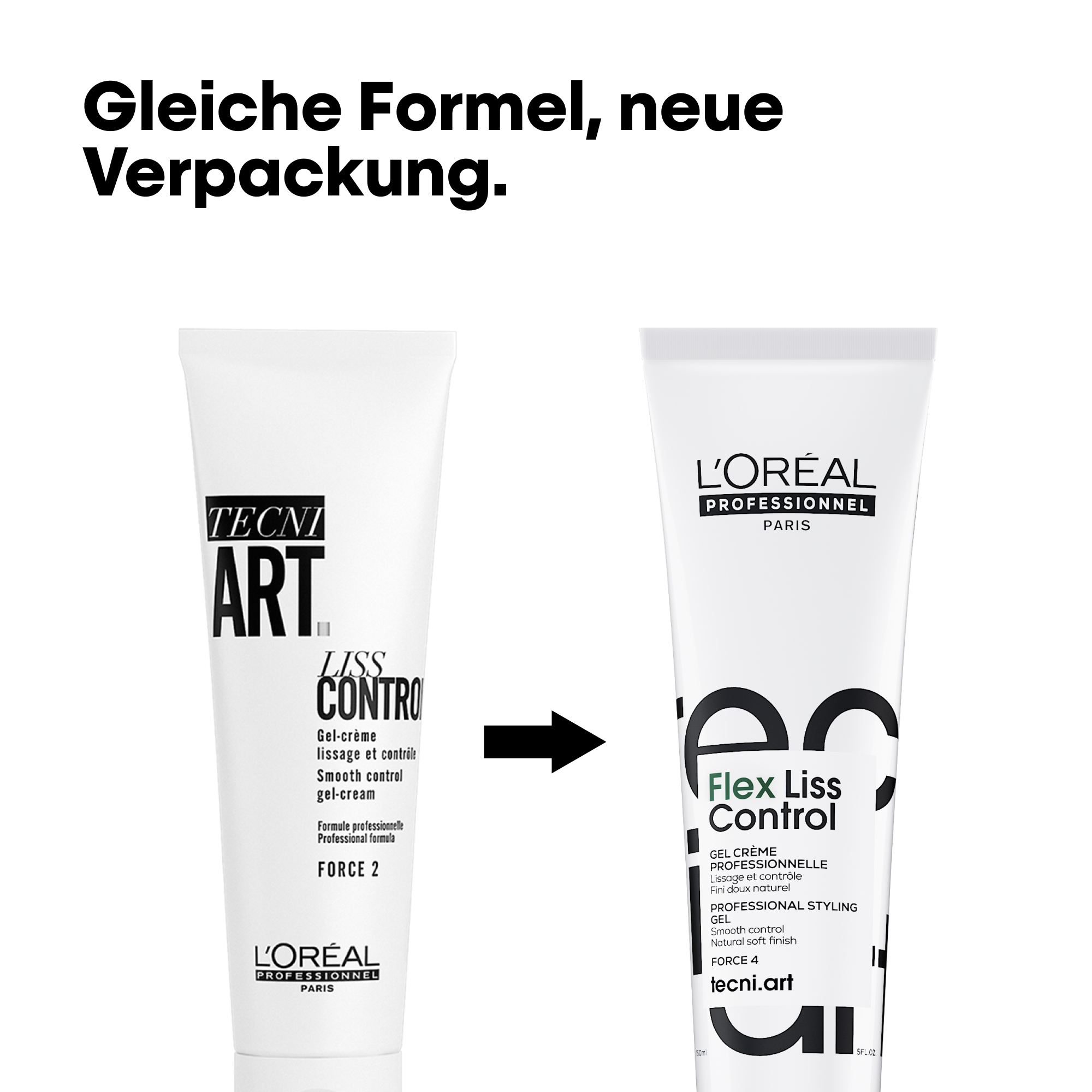 Tecni.ART Flex Liss Control Professionelle Styling Gel-Creme für flexible Stylings und Schutz vor Luftfeuchtigkeit , 150ml