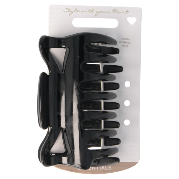 Haarklammer schwarz shiny Anti-rutsch