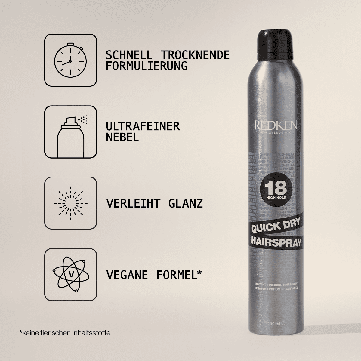 Quick Dry Hairspray 400 ml