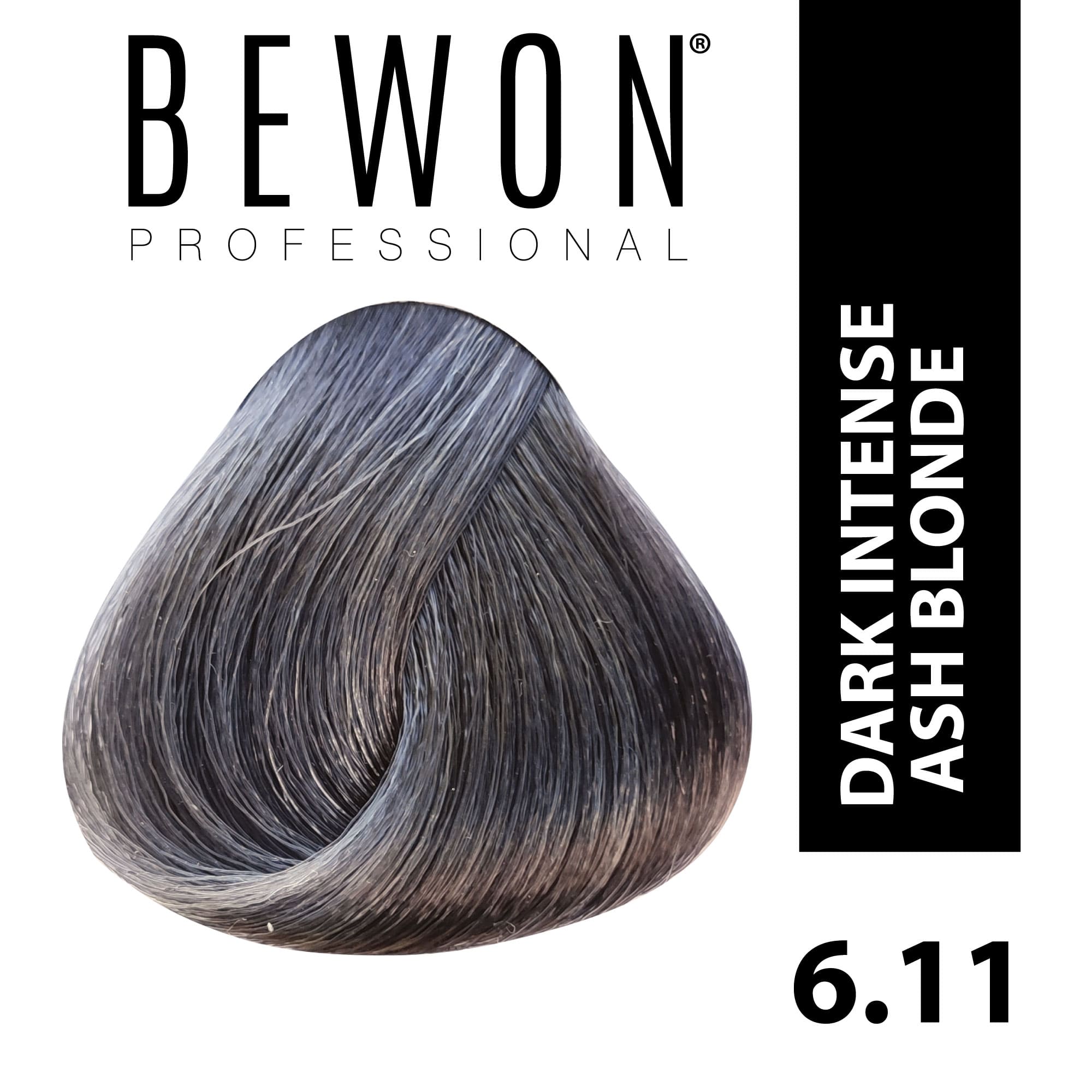 Permanent Hair Color Cream - 6.11 dark intense ash blonde