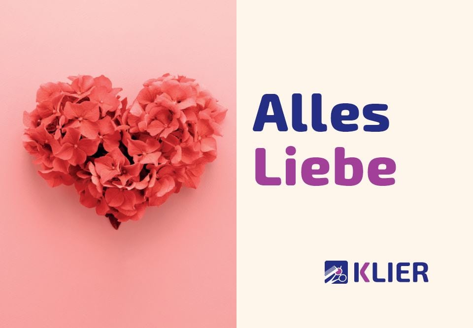 KLIER Gutschein Trägerkarte Alles Liebe