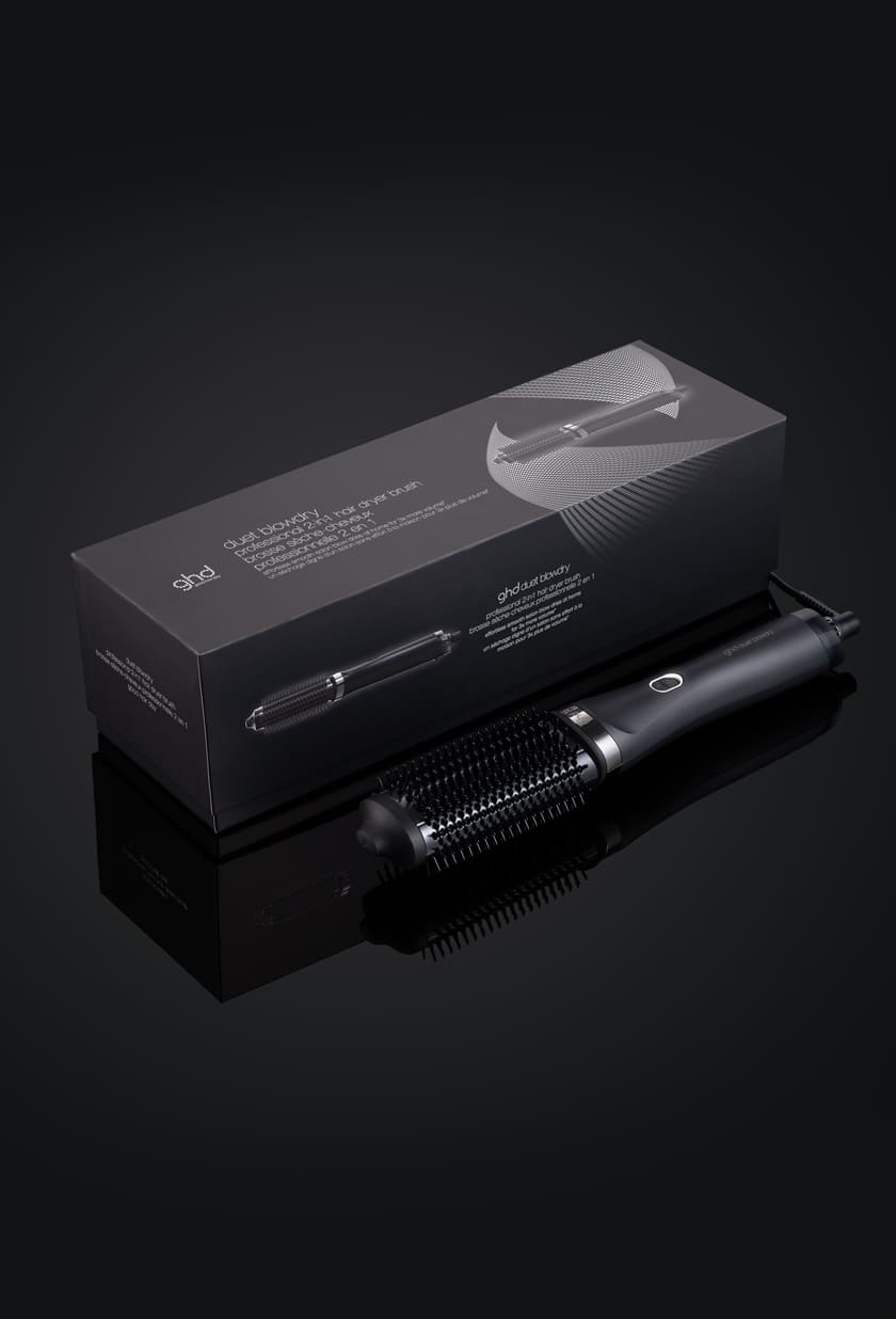 duet blowdry hair dryer brush schwarz