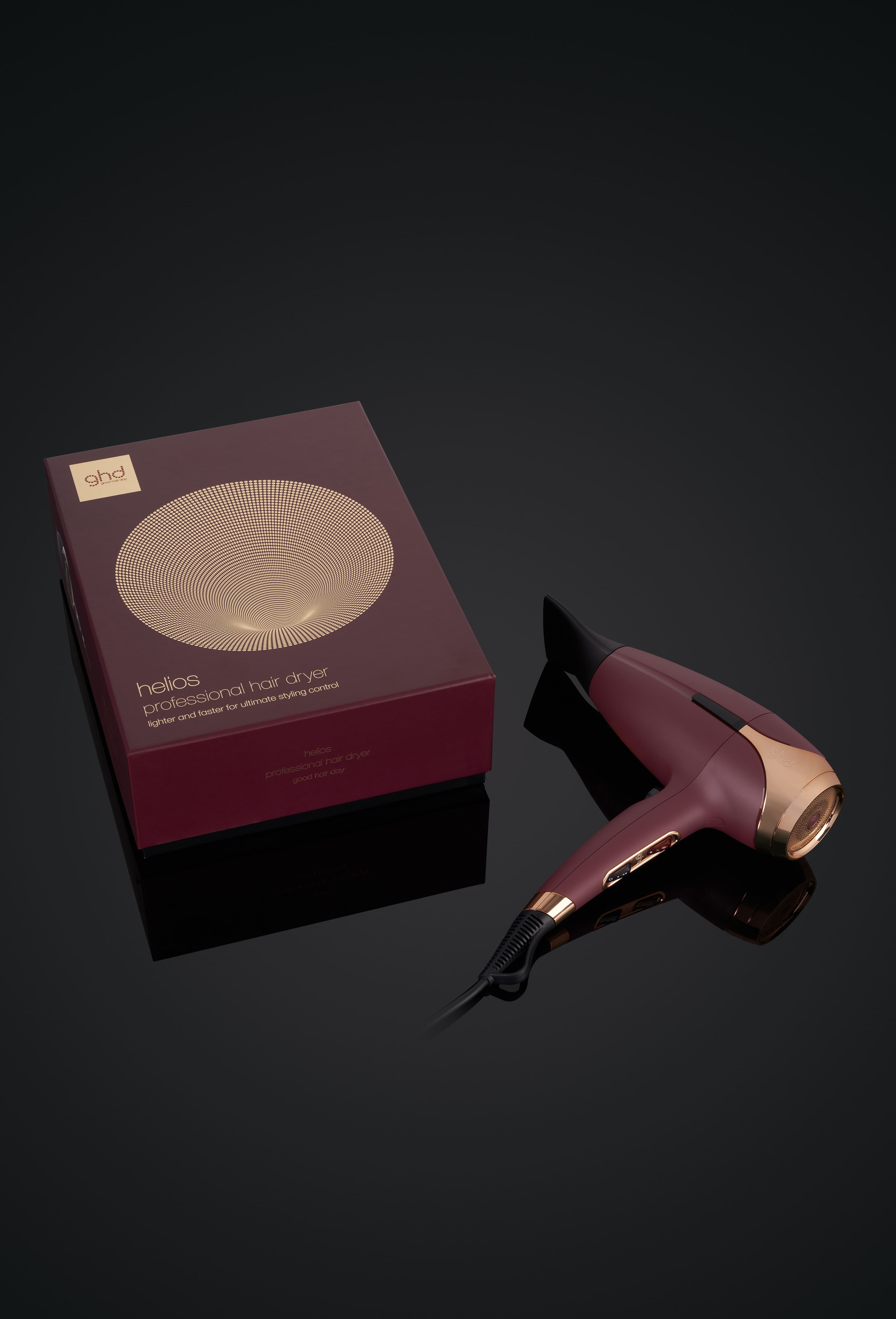 heliosÂ¬Ã† Haartrockner bordeaux