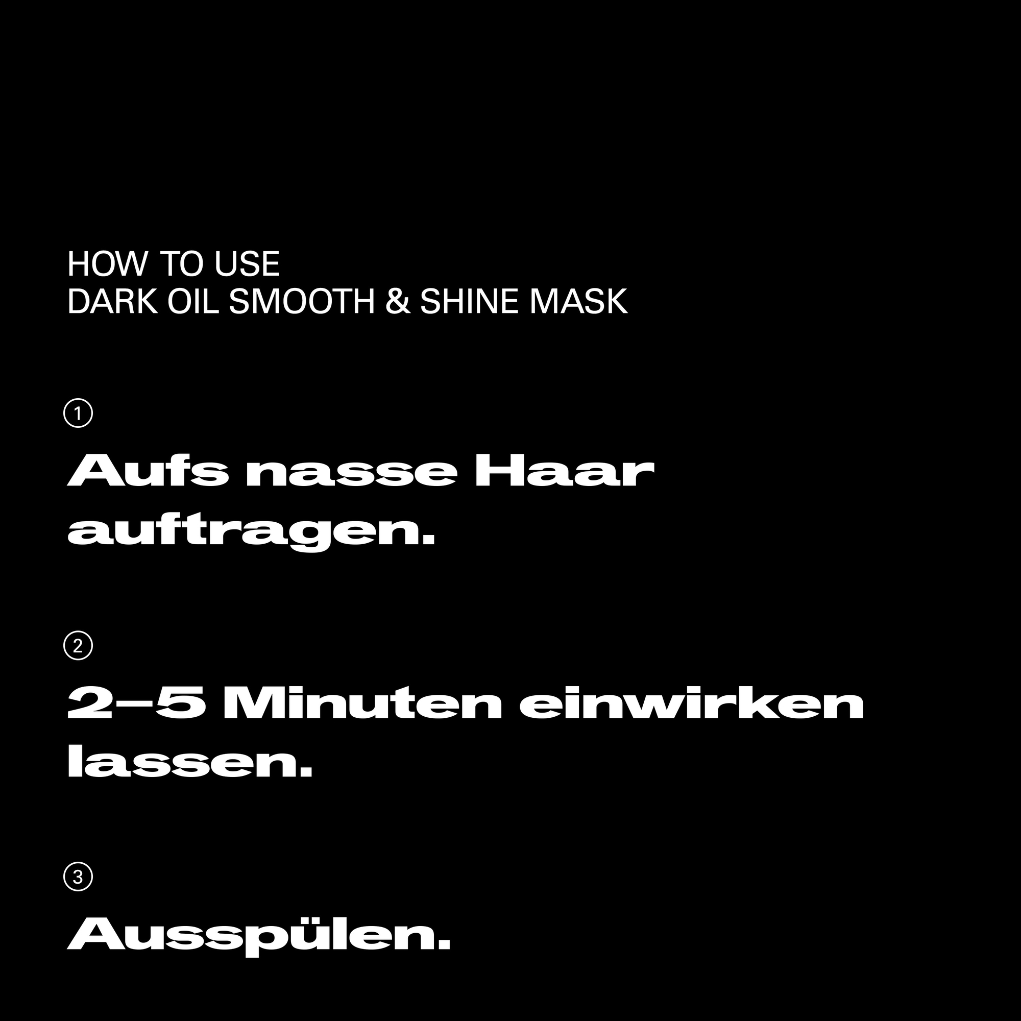 Dark Oil Smooth & Shine Mask 145 ml