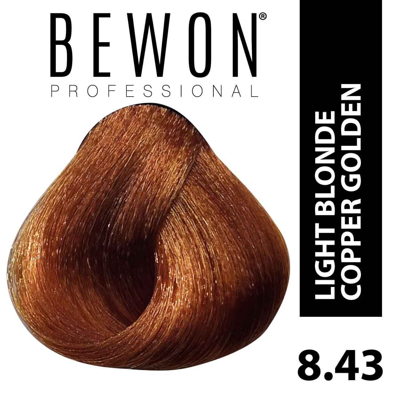 Permanent Hair Color Cream - 8.43 light blonde copper golden