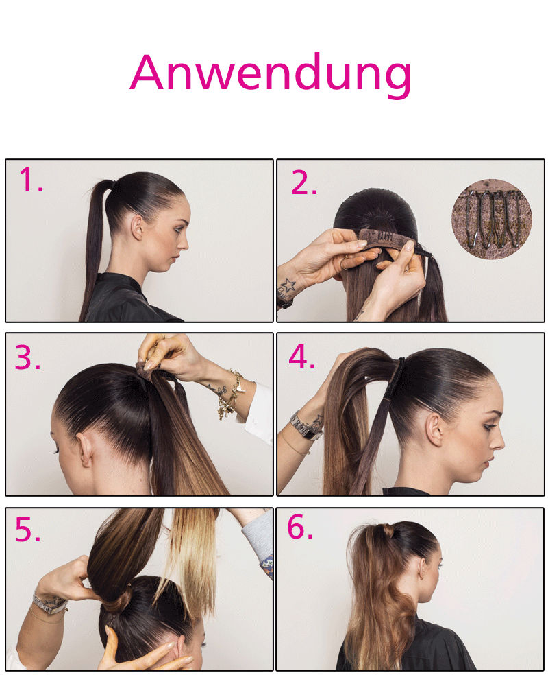 Hair Ponytail Haarteil - verschiedene Farben