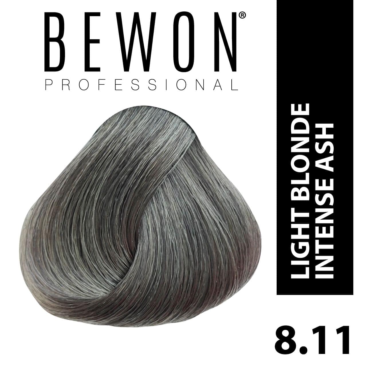 Permanent Hair Color Cream - 8.11 light blonde intense ash
