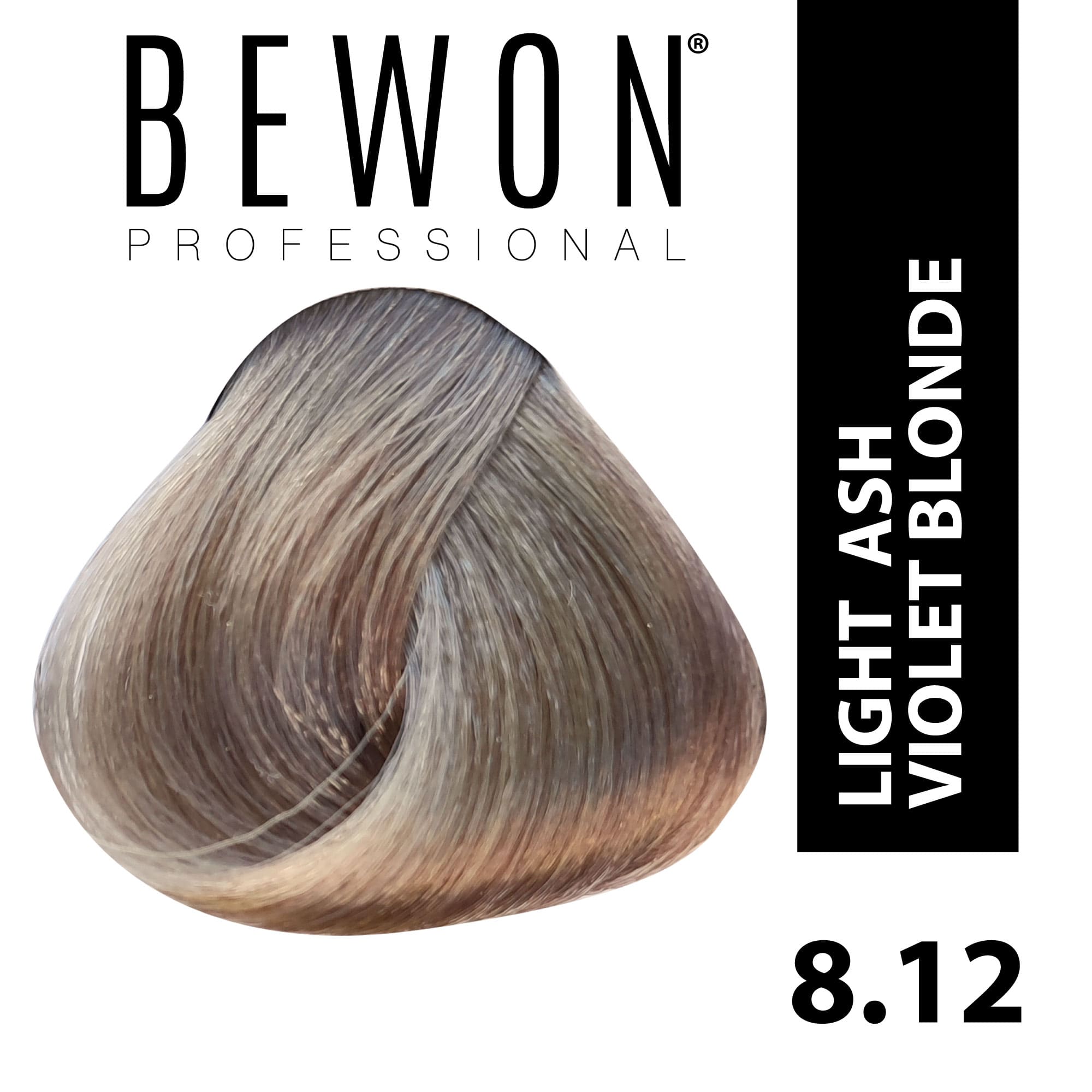 Permanent Hair Color Cream - 8.12 light ash violet blonde