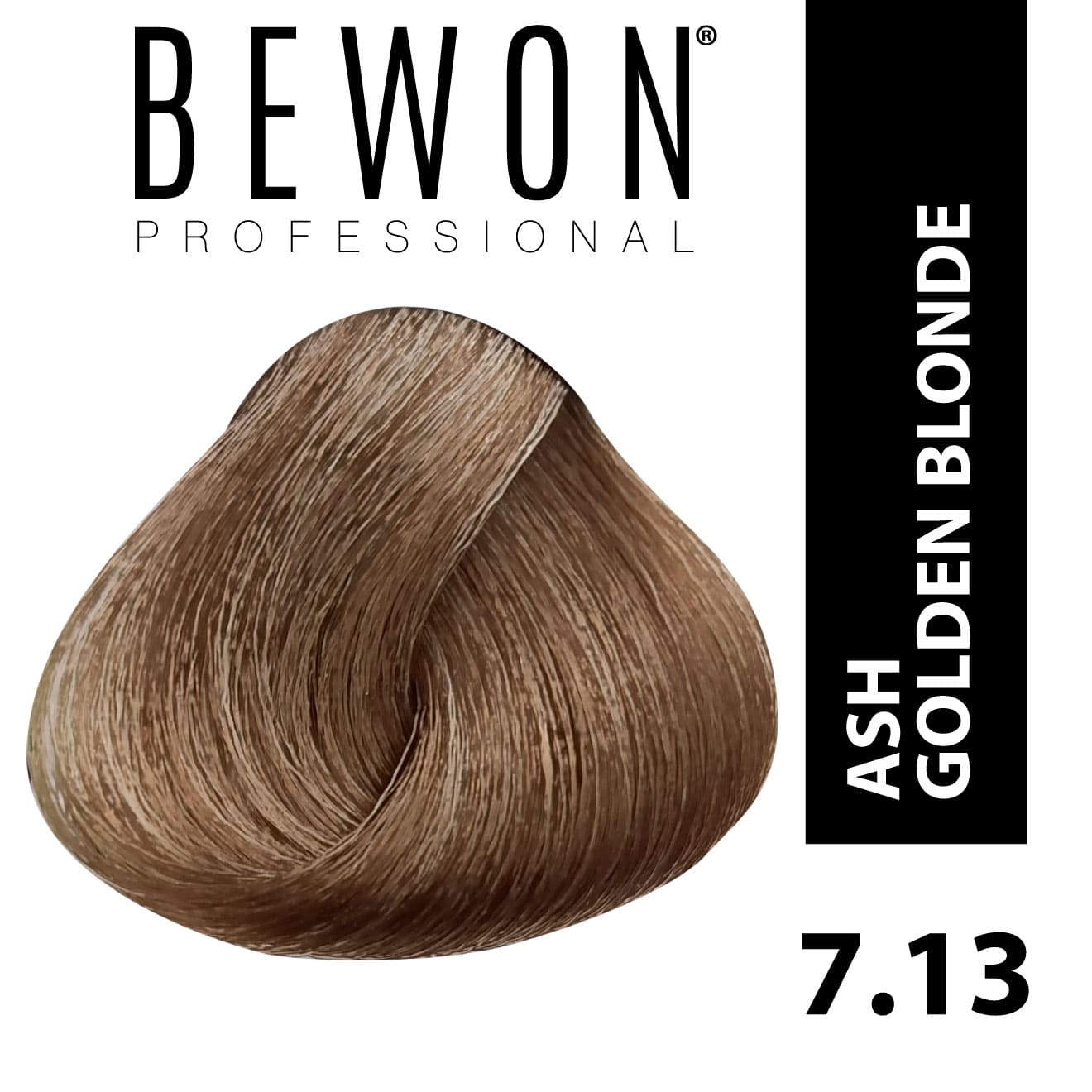 Permanent Hair Color Cream - 7.13 ash golden blonde