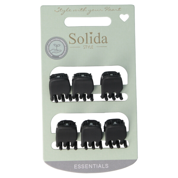 Haarklammer schwarz shiny PLA