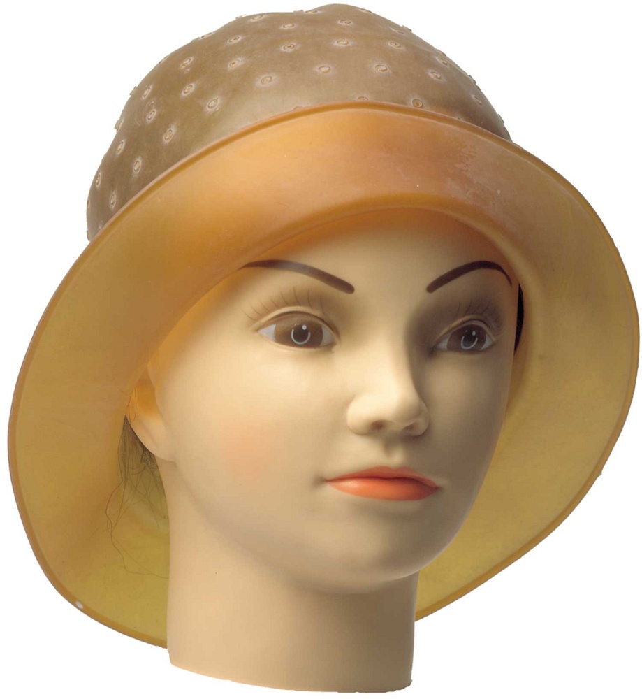 Strähnenhut mit Rand