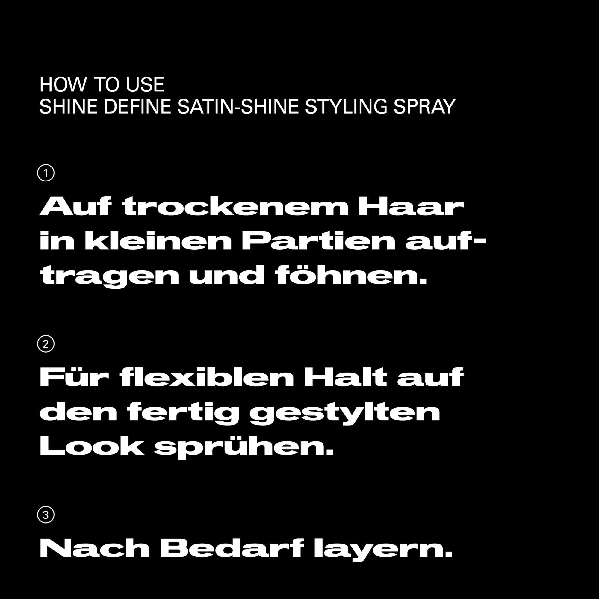 Shine Define Satin Styling Spray 200 ml