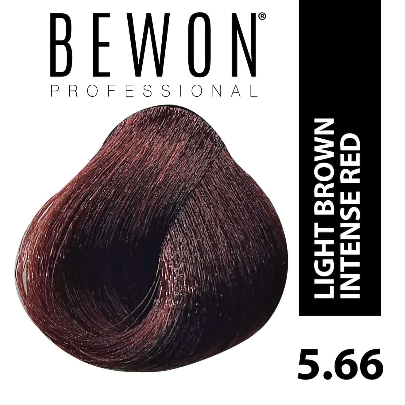 Permanent Hair Color Cream - 5.66 light brown intense red