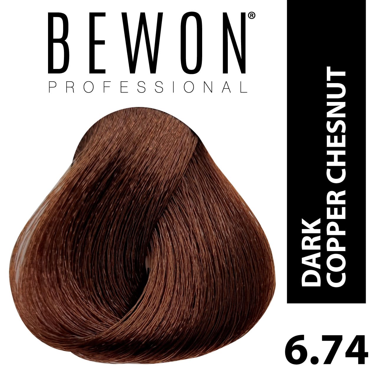 Permanent Hair Color Cream - 6.74 dark copper chestnut