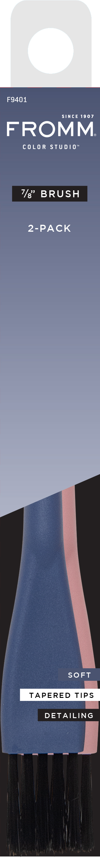 Farbpinsel weich 7/8 Zoll weich schmal 2er