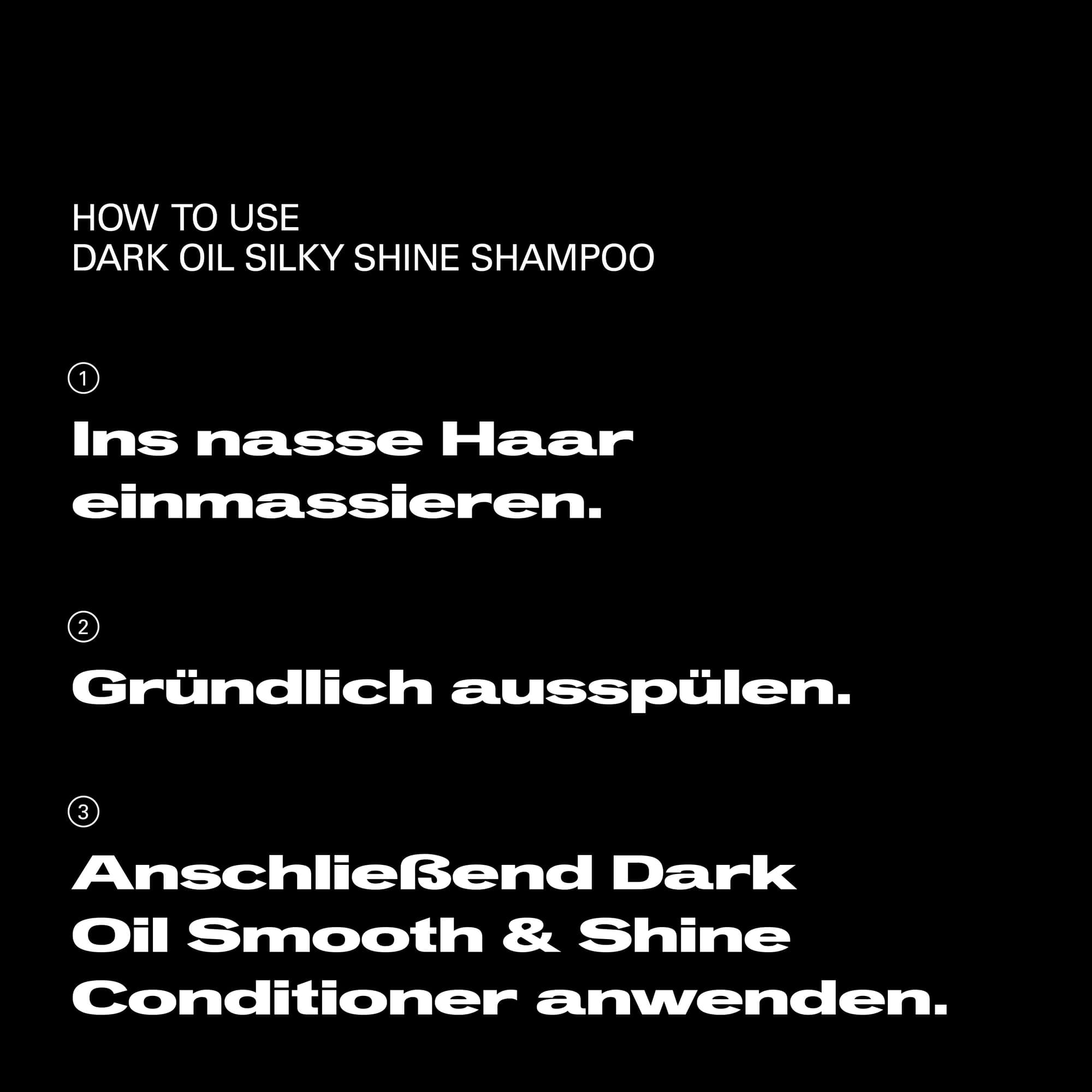 Dark Oil Silky Shine Shampoo 280 ml