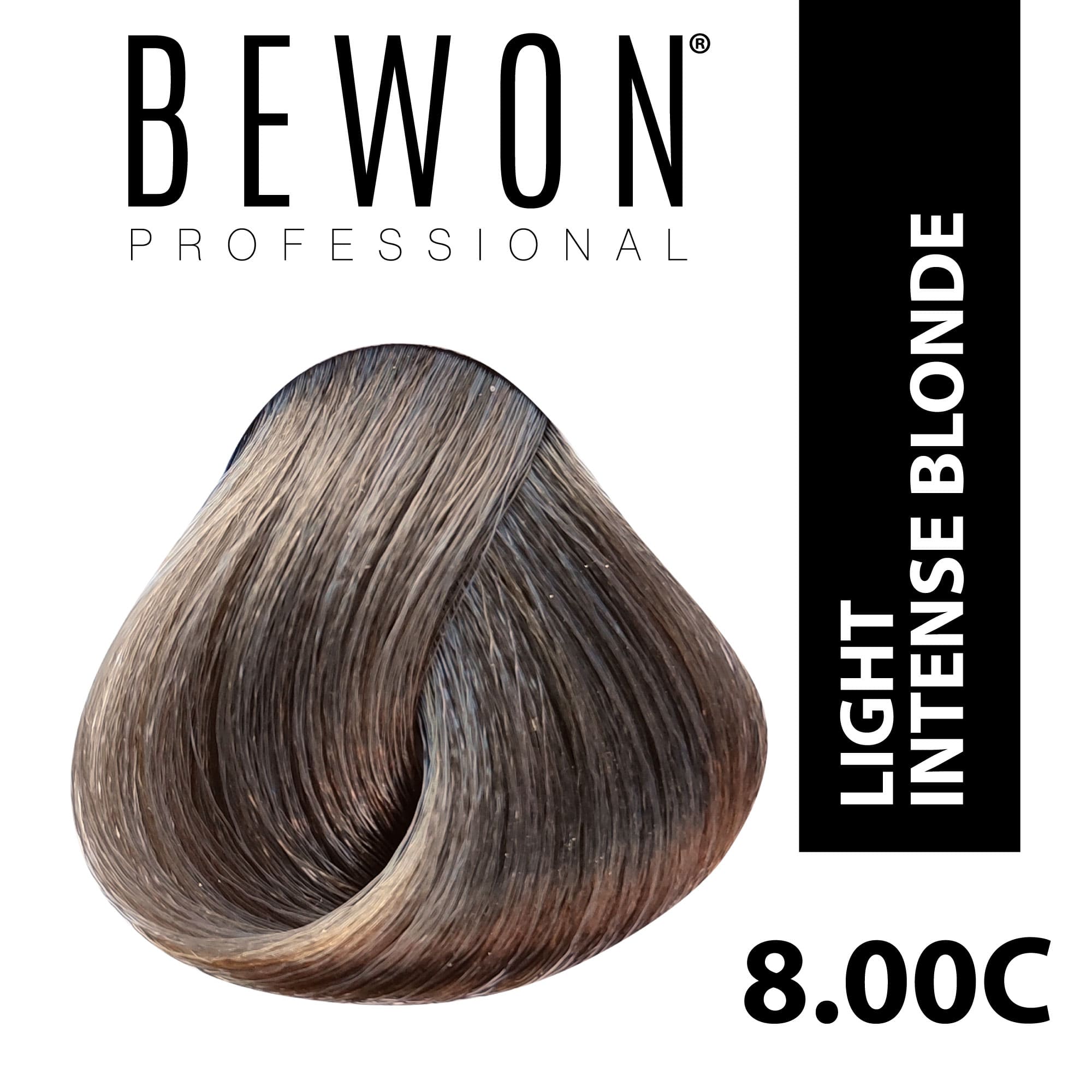 Permanent Hair Color Cream - 8.00C light intense blonde