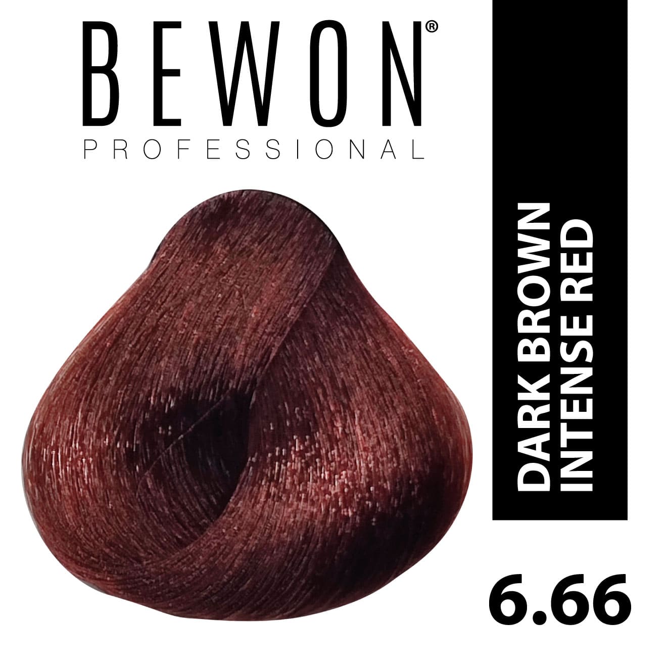 Permanent Hair Color Cream - 6.66 dark bonde intense red