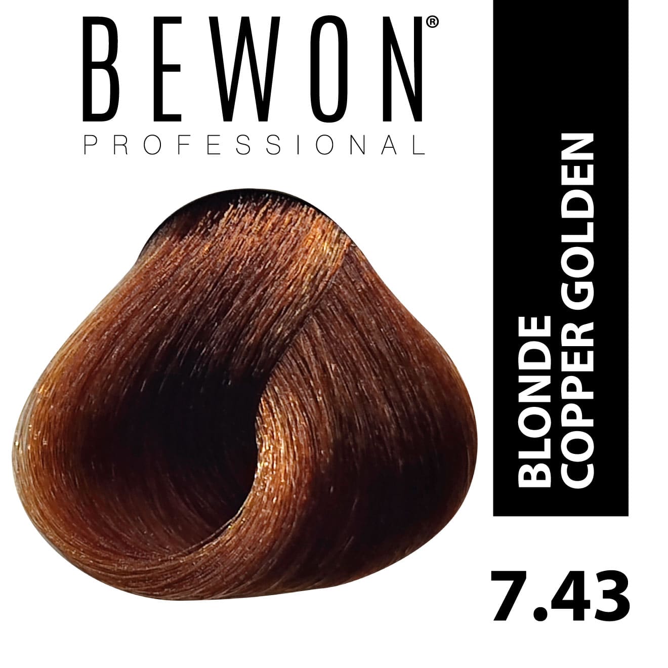 Permanent Hair Color Cream - 7.43 blonde copper golden