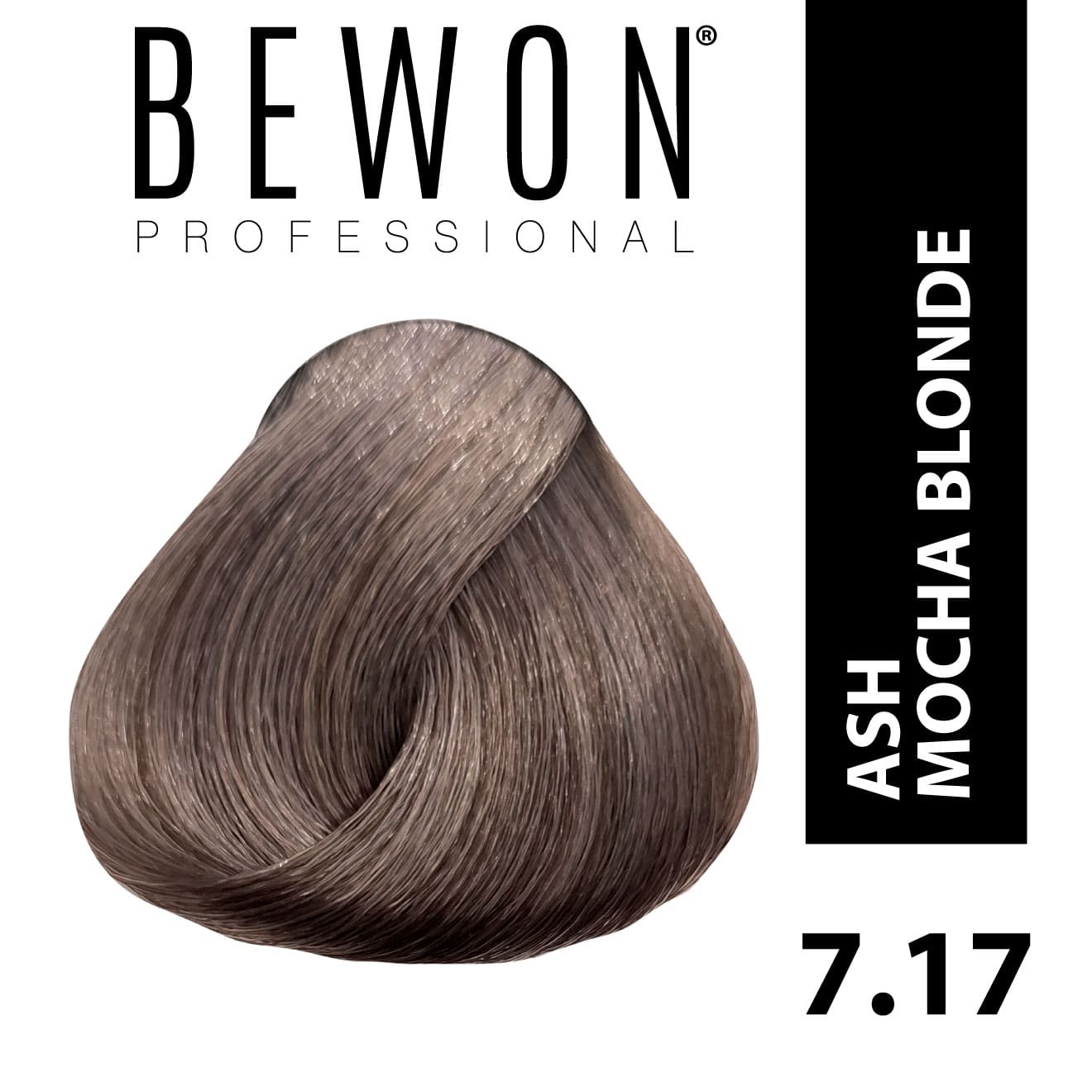 Permanent Hair Color Cream - 7.17 ash mocha blonde