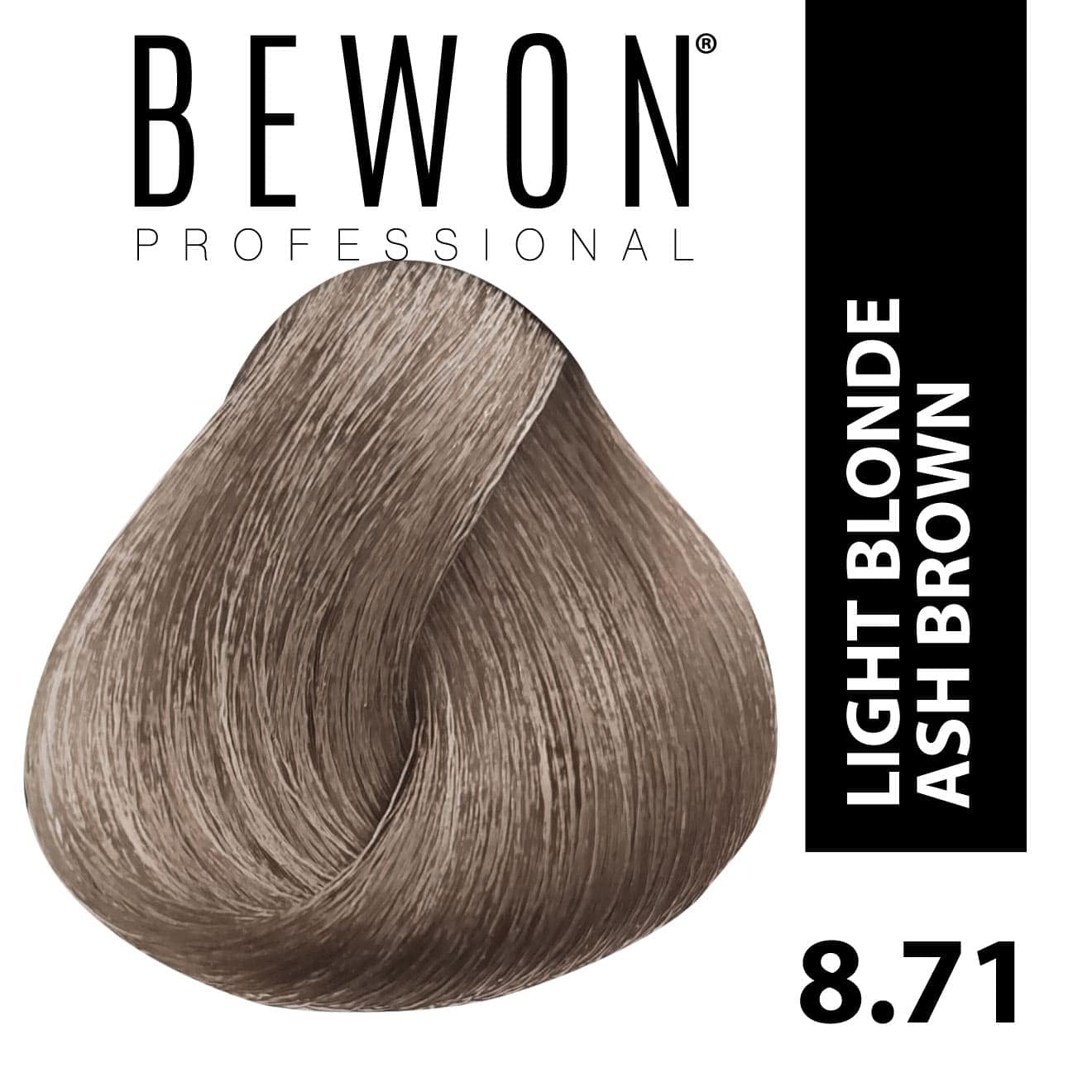 Bewon 8.71 light blonde ash brown