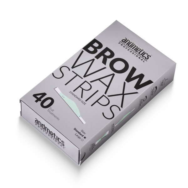Andmetics Brow Wax Strips Standard (40 Stk.)