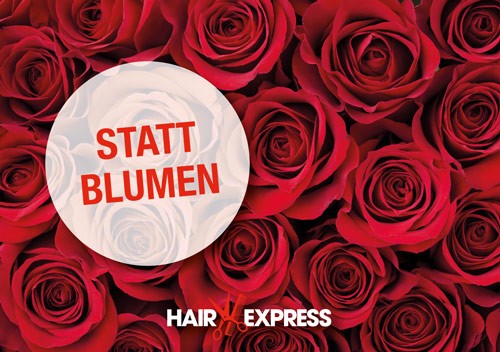 HairExpress Gutschein Trägerkarte Muttertag