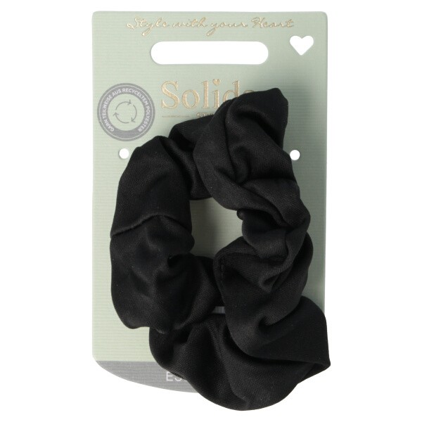 Scrunchie recycelt schwarz