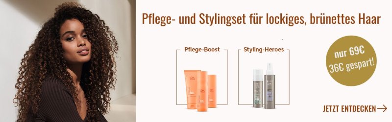 Bundle für lockiges, brünettes Haar