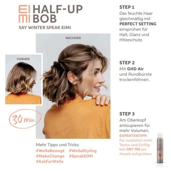 Half-up Bob 1